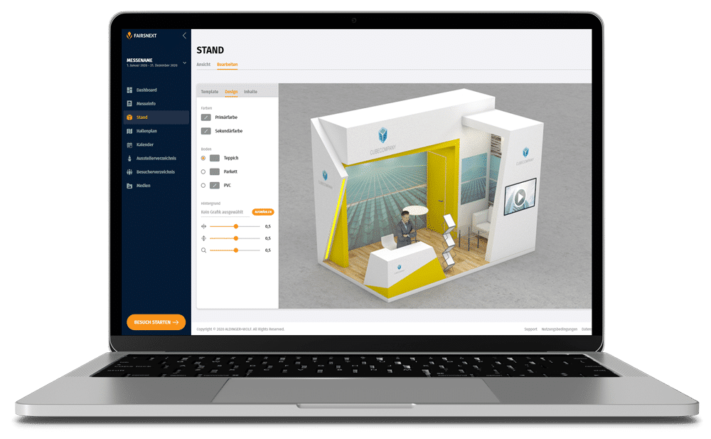 Konfigurator Virtueller Messestand