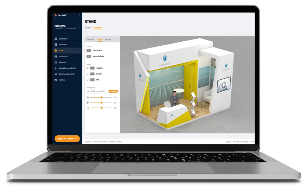 Konfigurator Virtueller Messestand