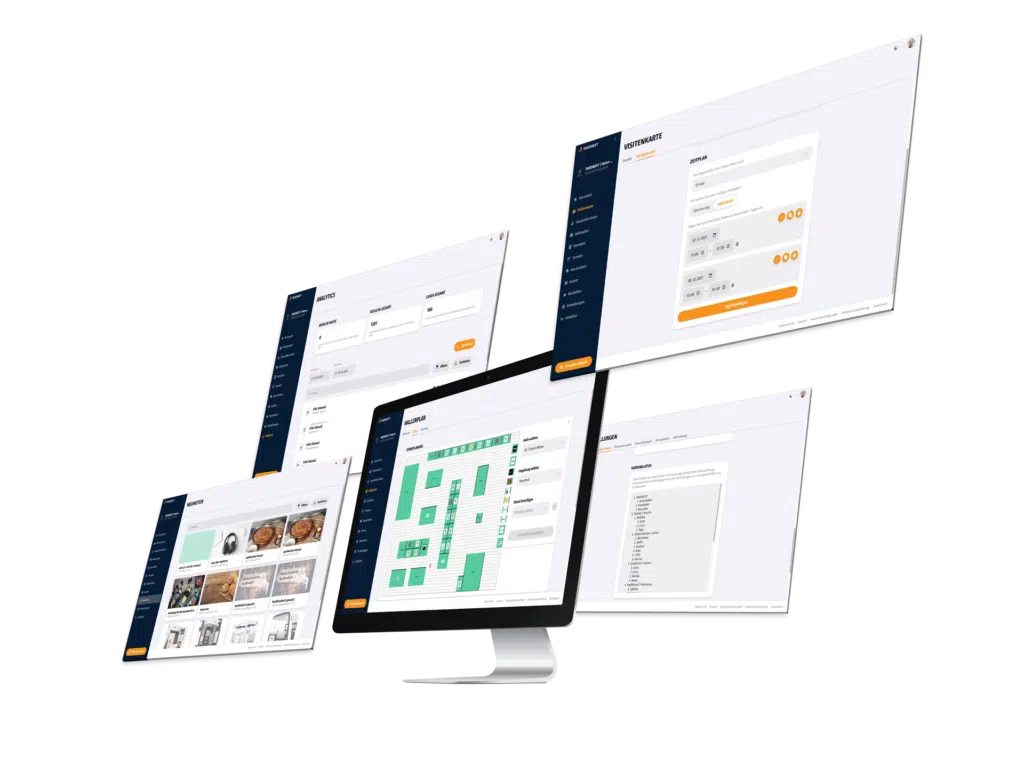 Screen-Mockup virtuelle Veranstaltung
